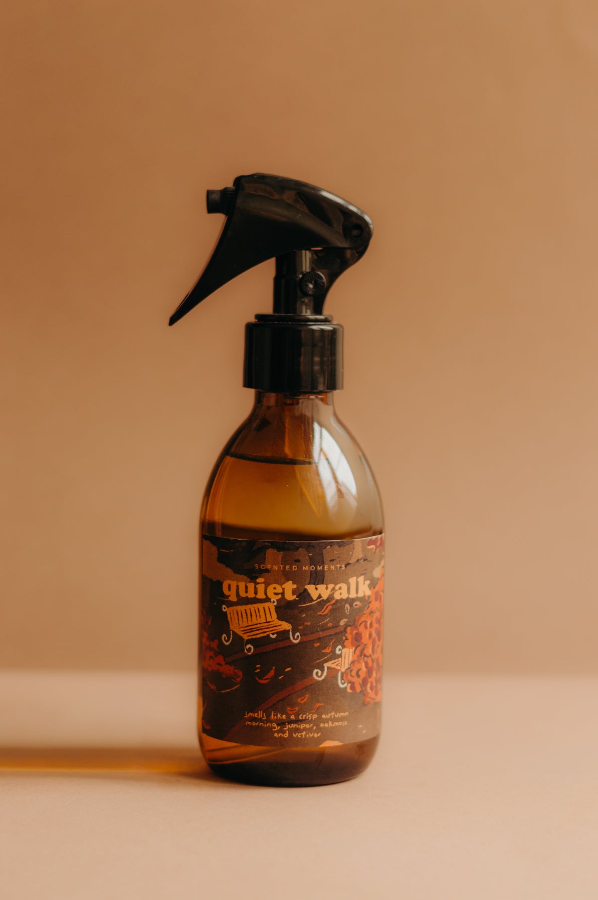 Quiet Walk home spray by otio with fern, oakmoss, juniper, fir and woody notes